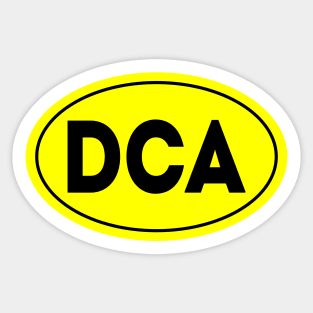 DCA Airport Code Ronald Reagan Washington National Airport USA Sticker